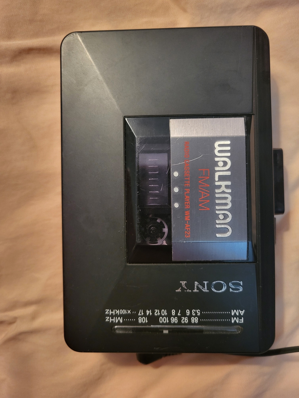 Sony Black Portable Cassette Player Walkman